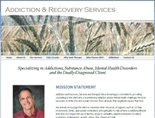 Tablet Screenshot of addictionandrecoveryservices.net